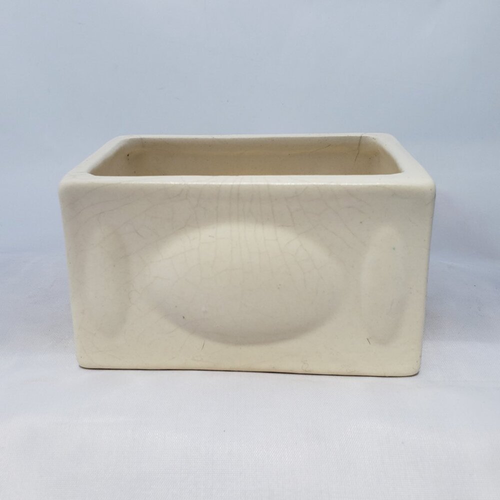 Vintage Haeger Pottery Cream White Ceramic Planter Pot